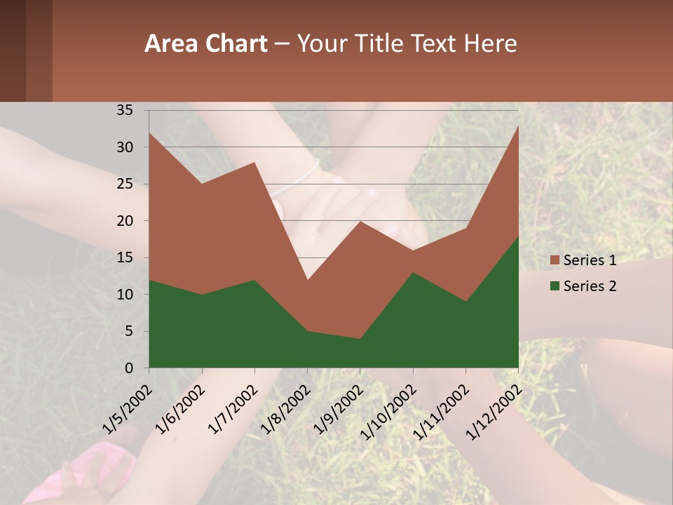 A Group Of People Putting Their Hands Together PowerPoint Template