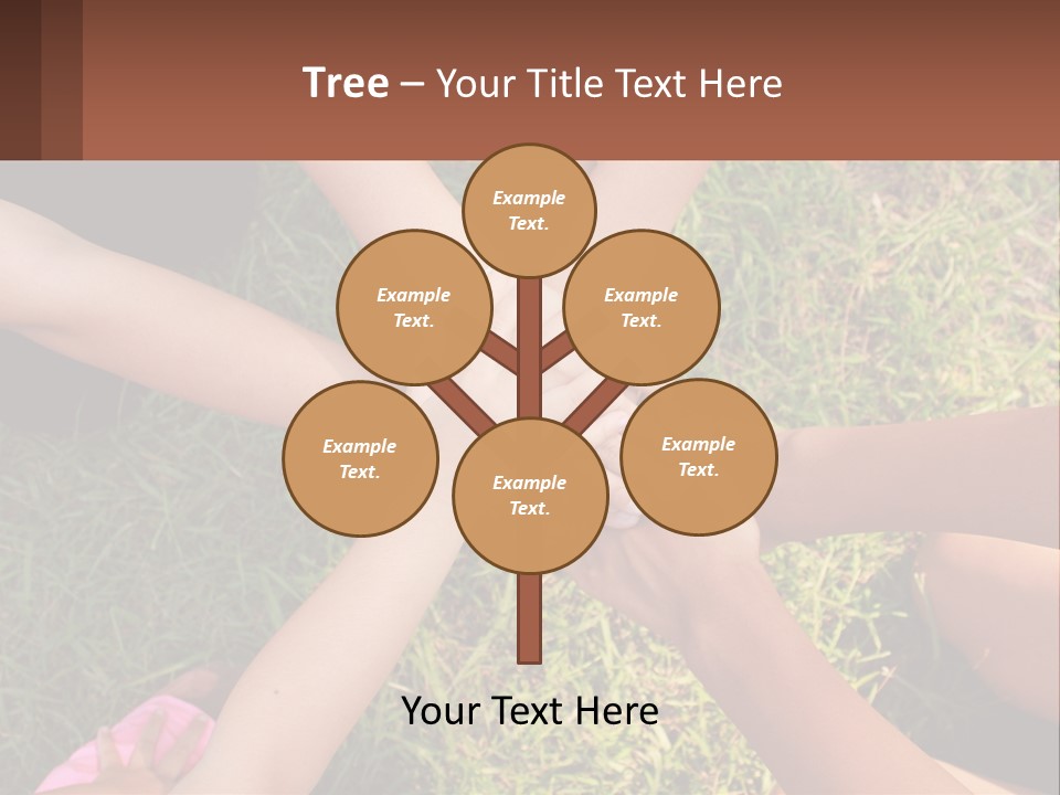 A Group Of People Putting Their Hands Together PowerPoint Template