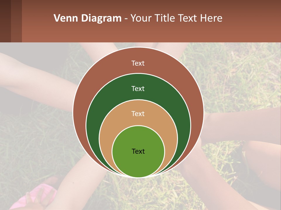 A Group Of People Putting Their Hands Together PowerPoint Template