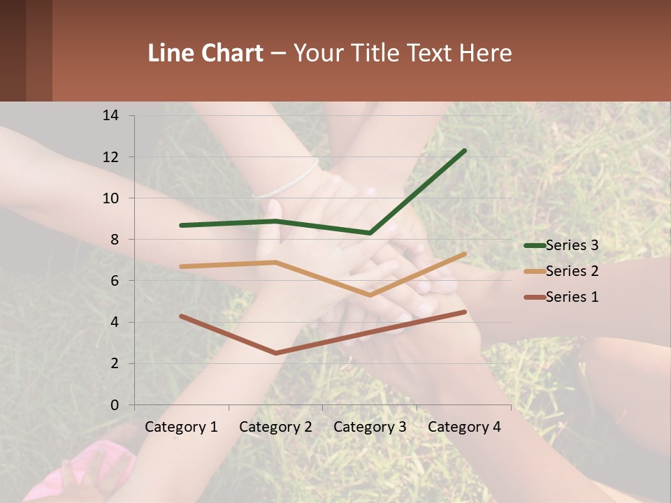 A Group Of People Putting Their Hands Together PowerPoint Template