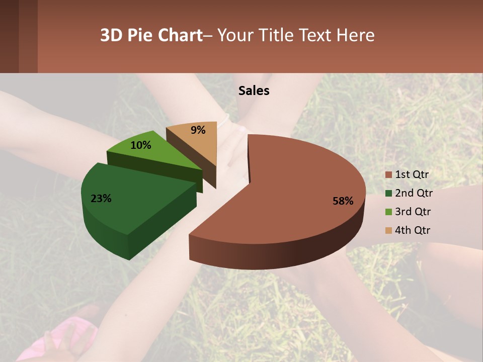 A Group Of People Putting Their Hands Together PowerPoint Template