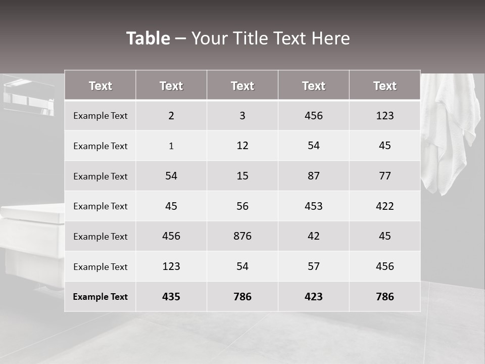 A Black And White Bathroom With A Toilet And Sink PowerPoint Template