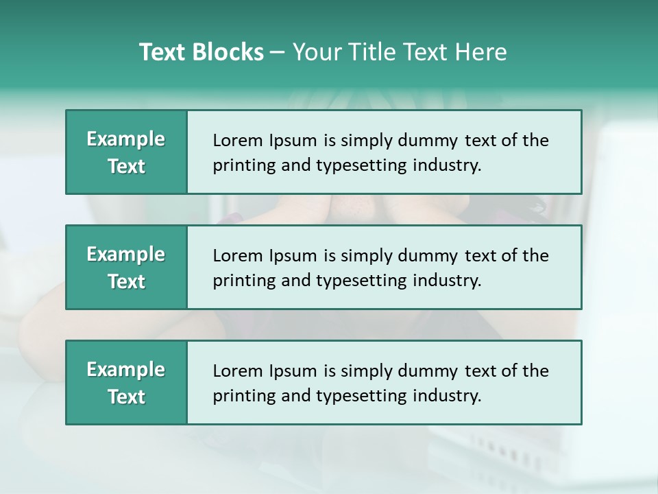 A Woman Covering Her Eyes While Sitting At A Desk PowerPoint Template