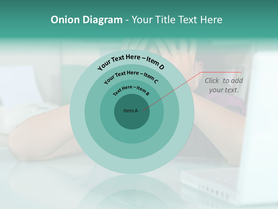 A Woman Covering Her Eyes While Sitting At A Desk PowerPoint Template