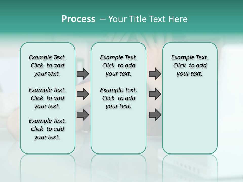 A Woman Covering Her Eyes While Sitting At A Desk PowerPoint Template
