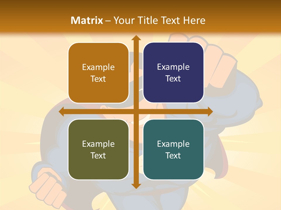 A Man In A Blue Superman Costume Is Flying Through The Air PowerPoint Template