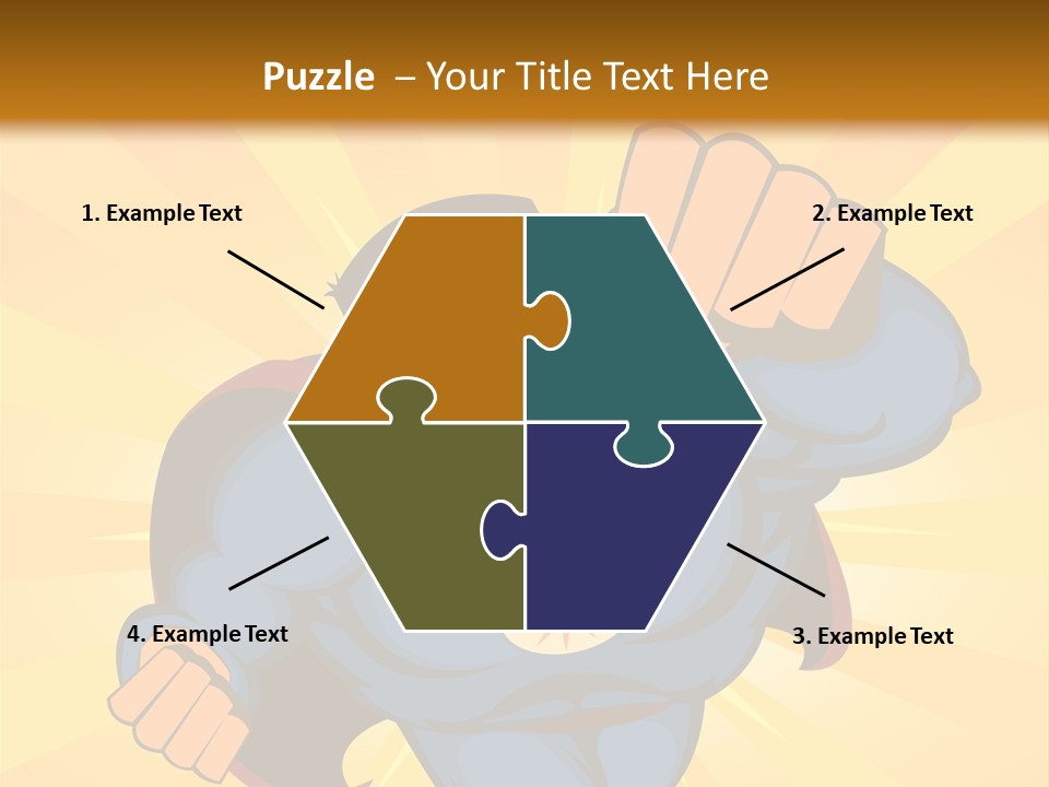 A Man In A Blue Superman Costume Is Flying Through The Air PowerPoint Template