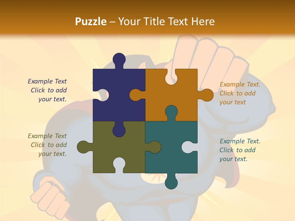 A Man In A Blue Superman Costume Is Flying Through The Air PowerPoint Template