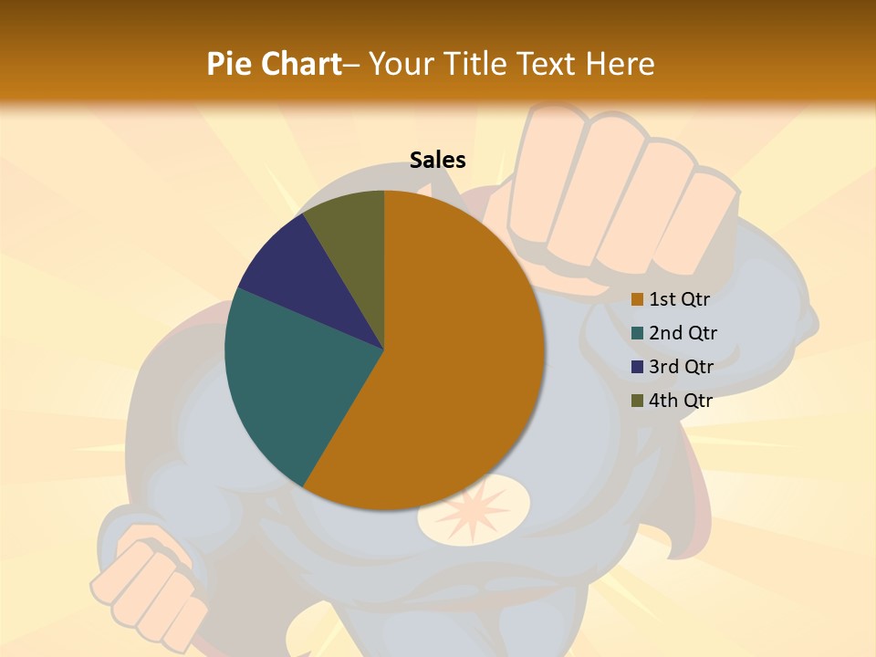 A Man In A Blue Superman Costume Is Flying Through The Air PowerPoint Template