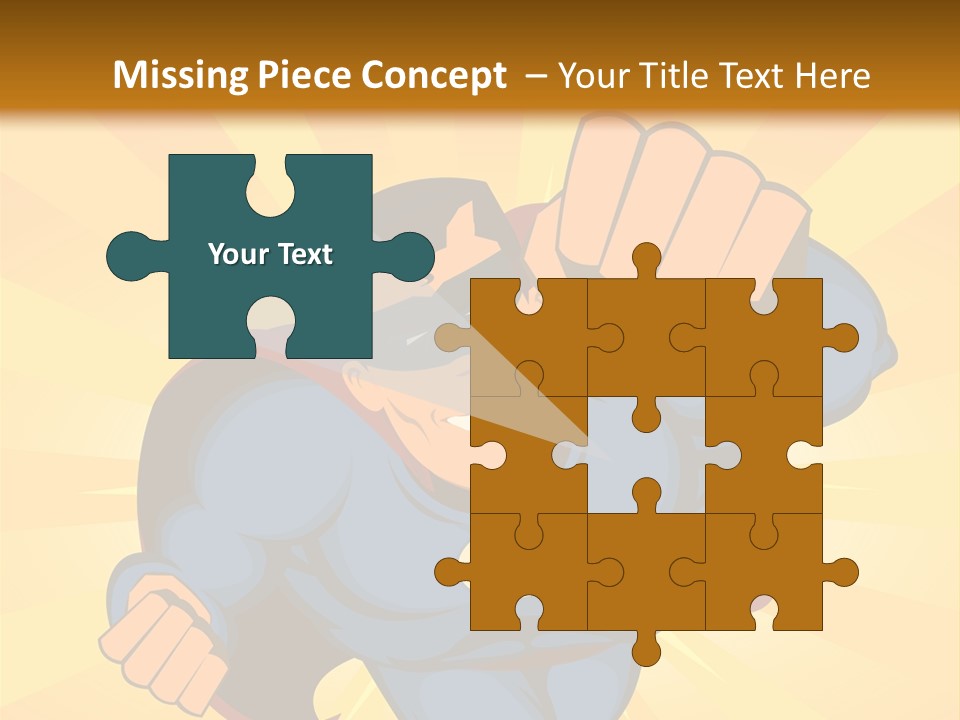 A Man In A Blue Superman Costume Is Flying Through The Air PowerPoint Template