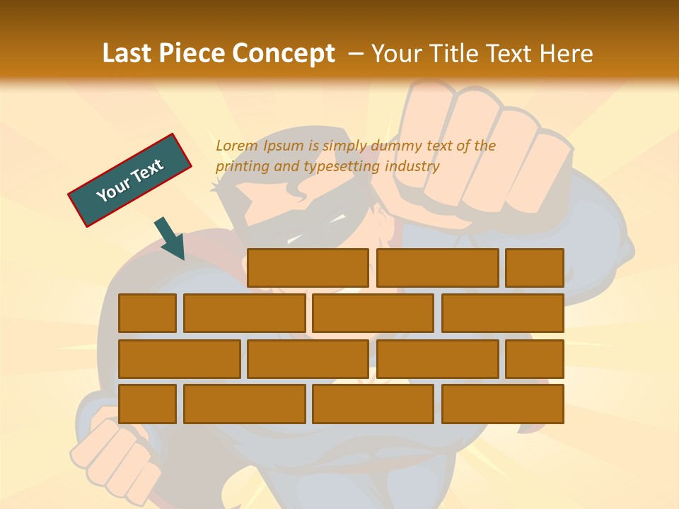 A Man In A Blue Superman Costume Is Flying Through The Air PowerPoint Template