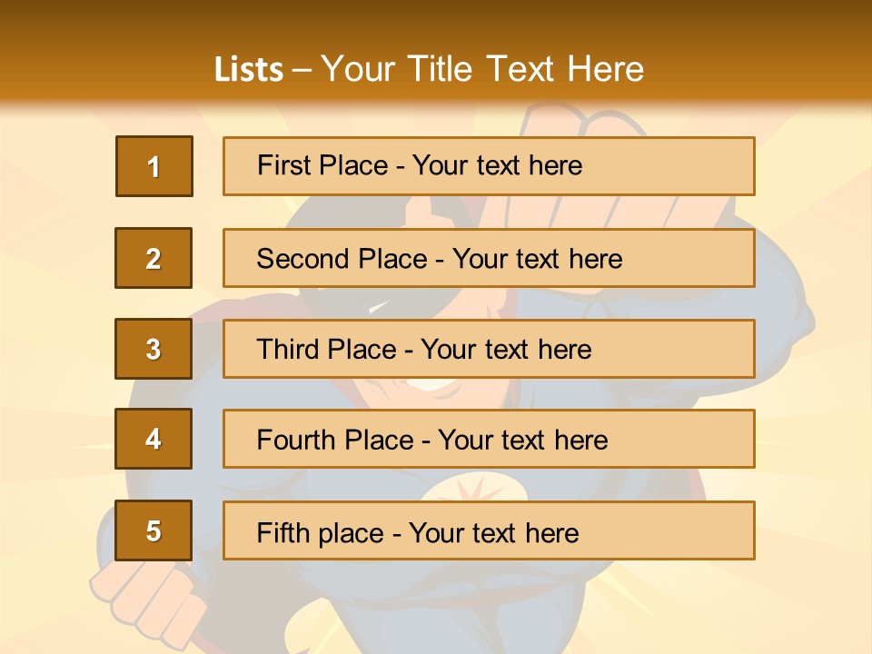 A Man In A Blue Superman Costume Is Flying Through The Air PowerPoint Template