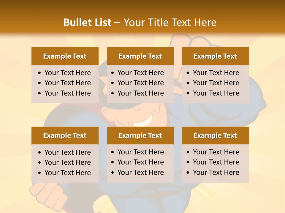 A Man In A Blue Superman Costume Is Flying Through The Air PowerPoint Template