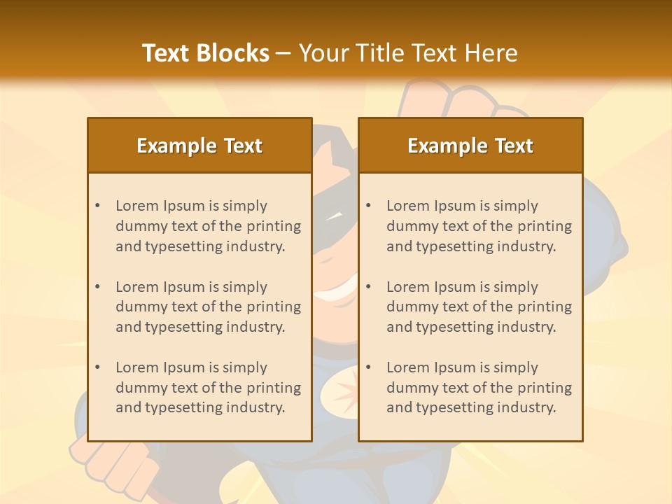 A Man In A Blue Superman Costume Is Flying Through The Air PowerPoint Template