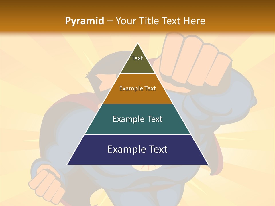 A Man In A Blue Superman Costume Is Flying Through The Air PowerPoint Template