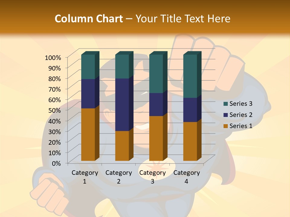 A Man In A Blue Superman Costume Is Flying Through The Air PowerPoint Template