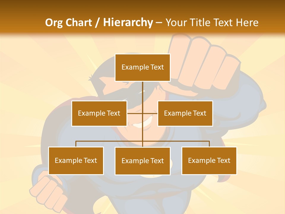 A Man In A Blue Superman Costume Is Flying Through The Air PowerPoint Template