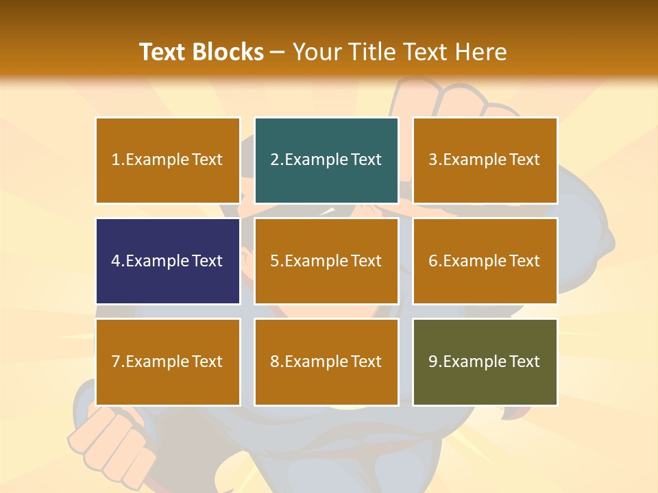 A Man In A Blue Superman Costume Is Flying Through The Air PowerPoint Template