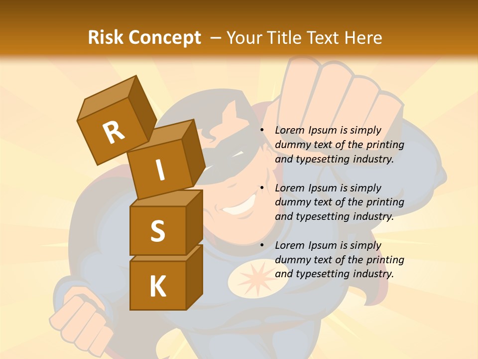 A Man In A Blue Superman Costume Is Flying Through The Air PowerPoint Template