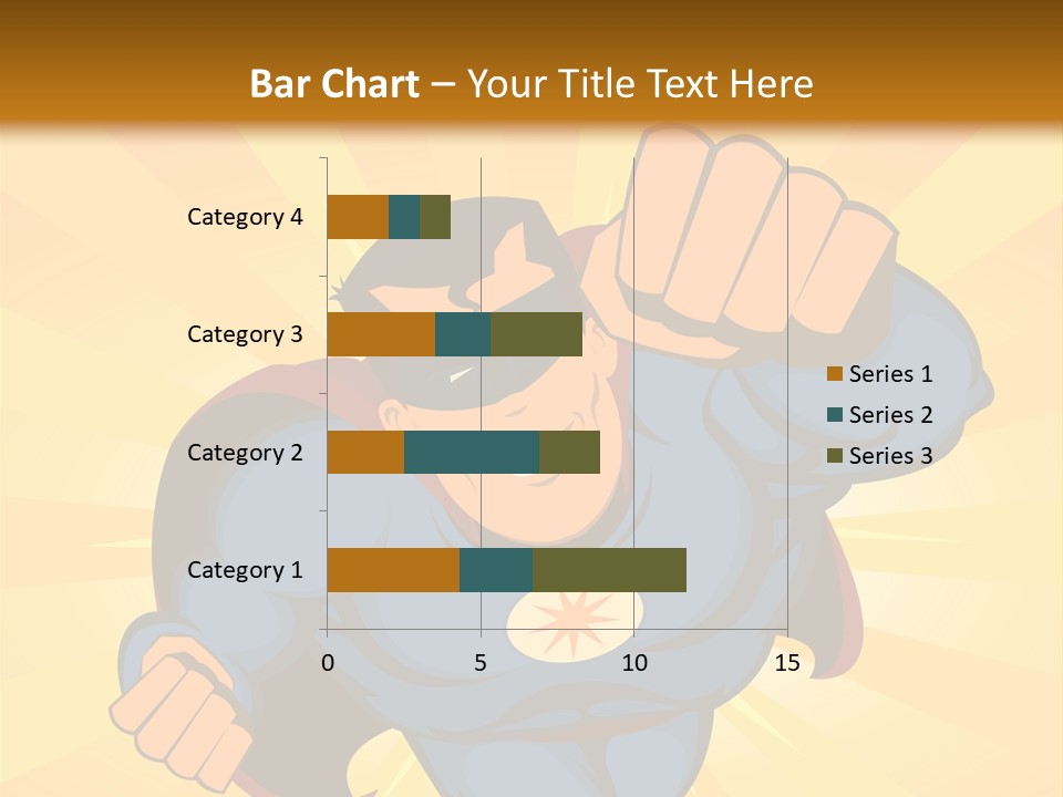A Man In A Blue Superman Costume Is Flying Through The Air PowerPoint Template