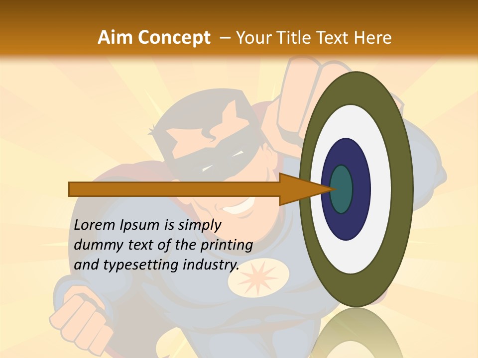 A Man In A Blue Superman Costume Is Flying Through The Air PowerPoint Template