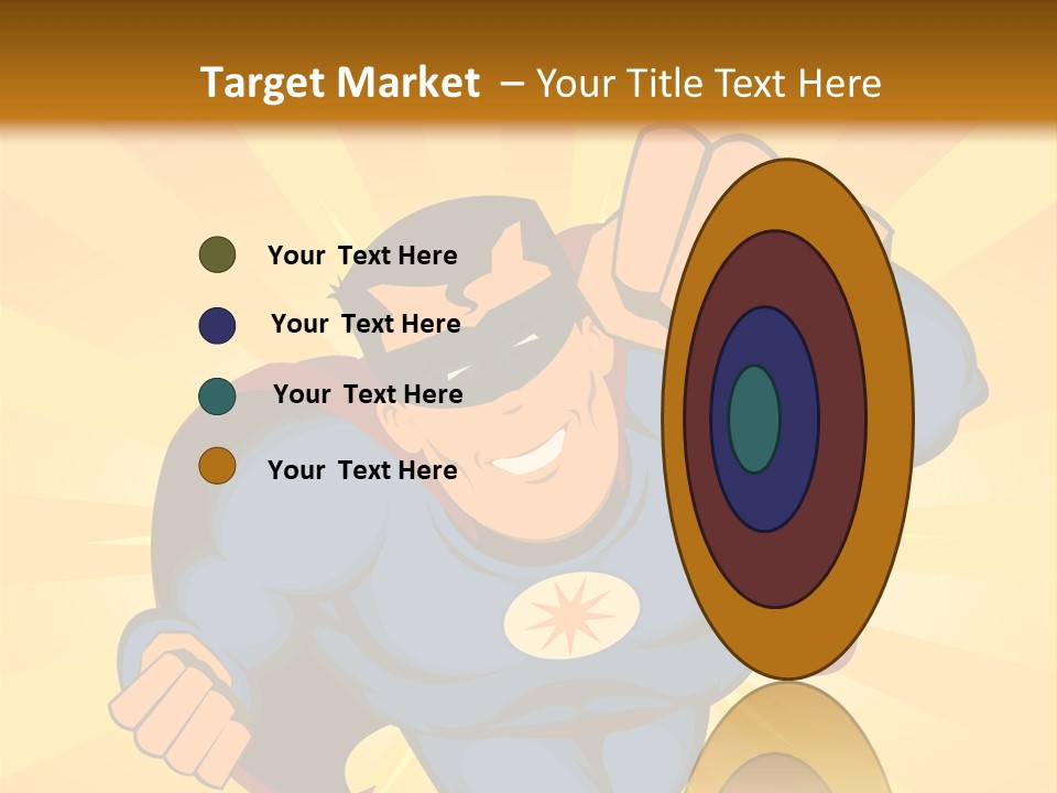 A Man In A Blue Superman Costume Is Flying Through The Air PowerPoint Template