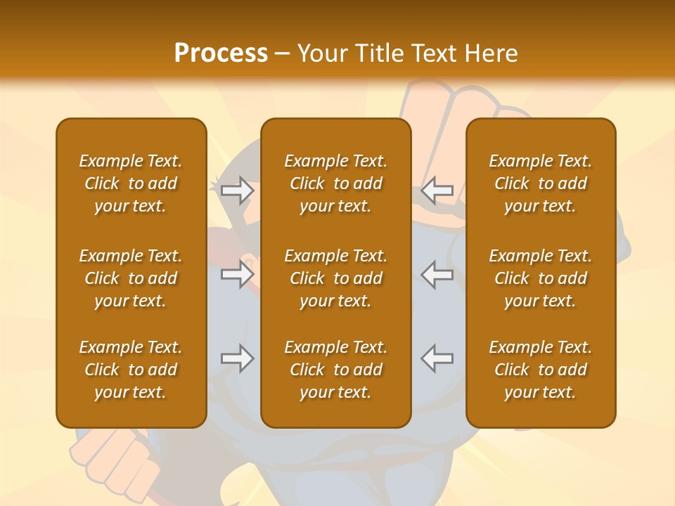 A Man In A Blue Superman Costume Is Flying Through The Air PowerPoint Template