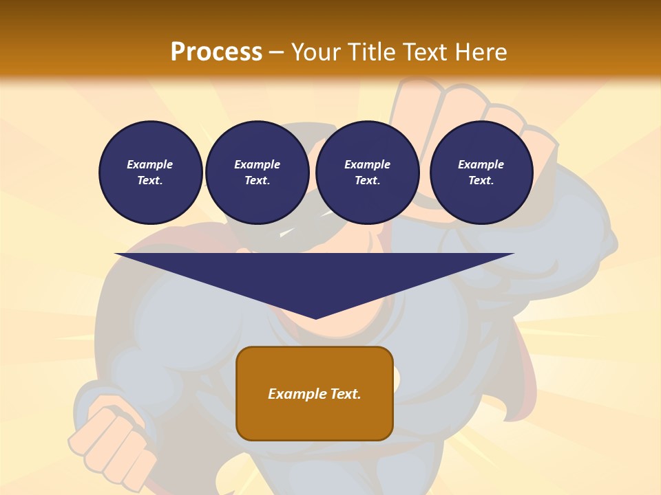 A Man In A Blue Superman Costume Is Flying Through The Air PowerPoint Template