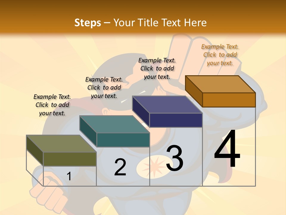 A Man In A Blue Superman Costume Is Flying Through The Air PowerPoint Template