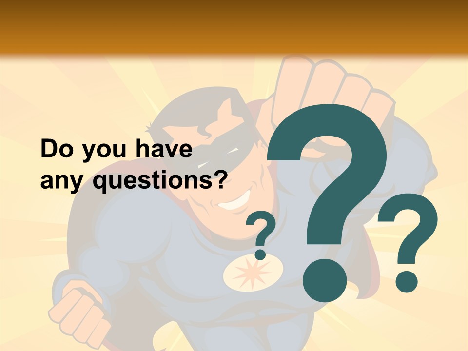 A Man In A Blue Superman Costume Is Flying Through The Air PowerPoint Template