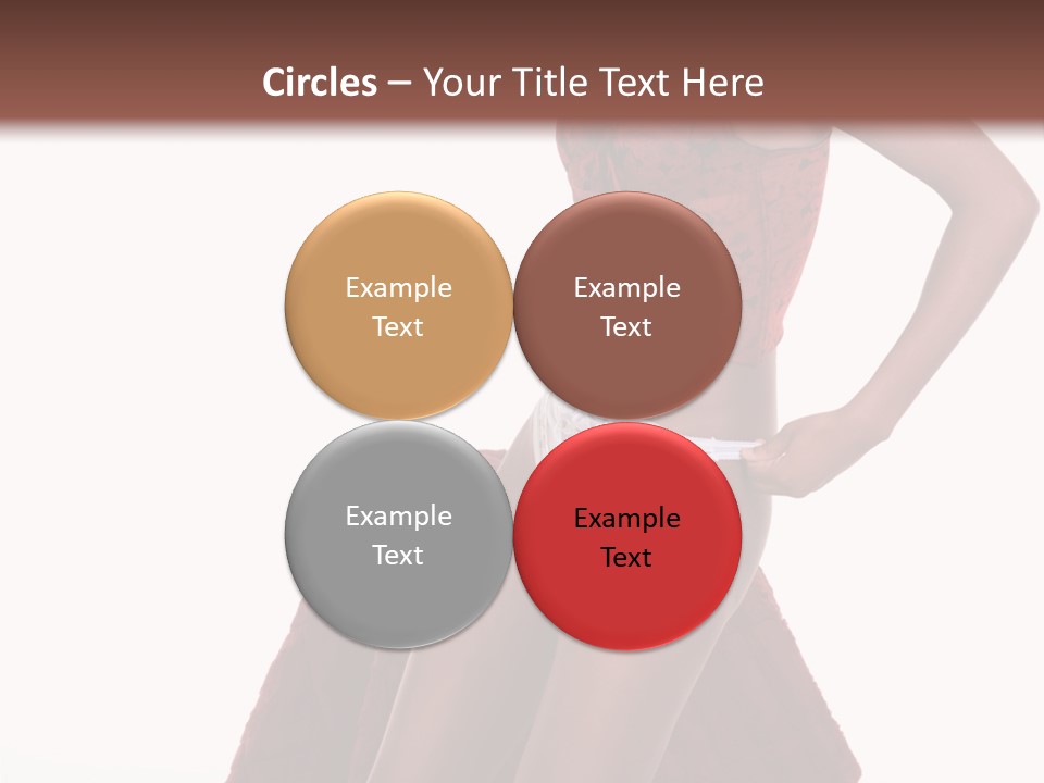 A Woman In A Red Top And White Panties PowerPoint Template