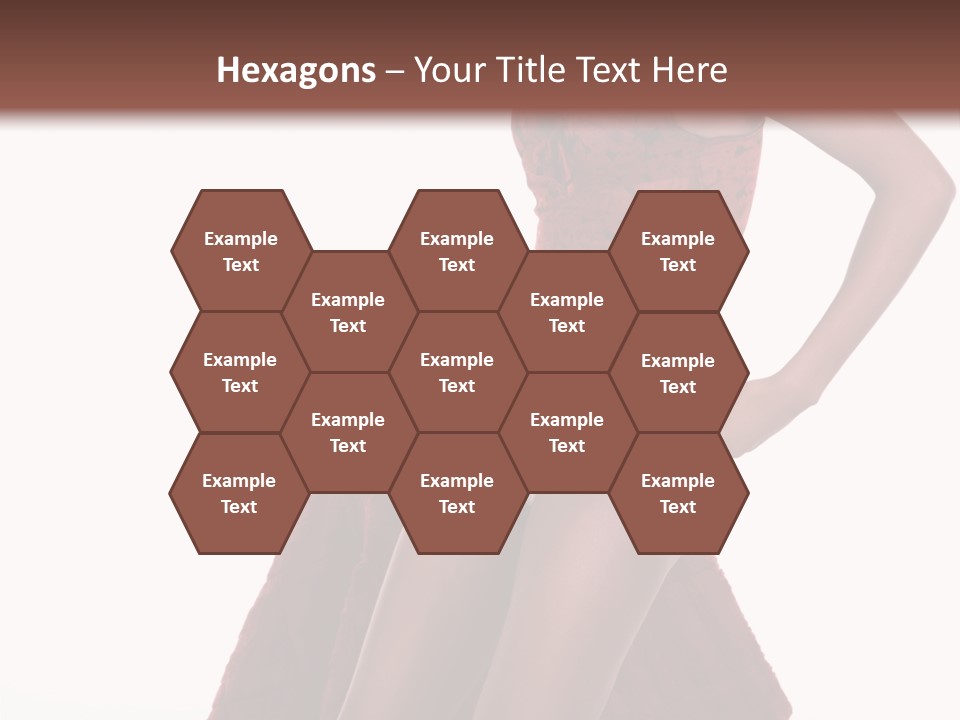 A Woman In A Red Top And White Panties PowerPoint Template