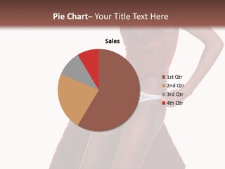 A Woman In A Red Top And White Panties PowerPoint Template