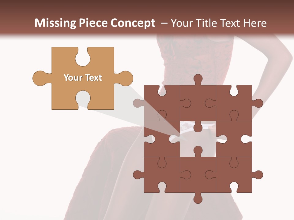 A Woman In A Red Top And White Panties PowerPoint Template