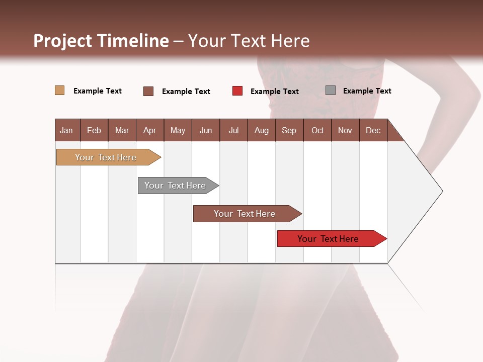 A Woman In A Red Top And White Panties PowerPoint Template