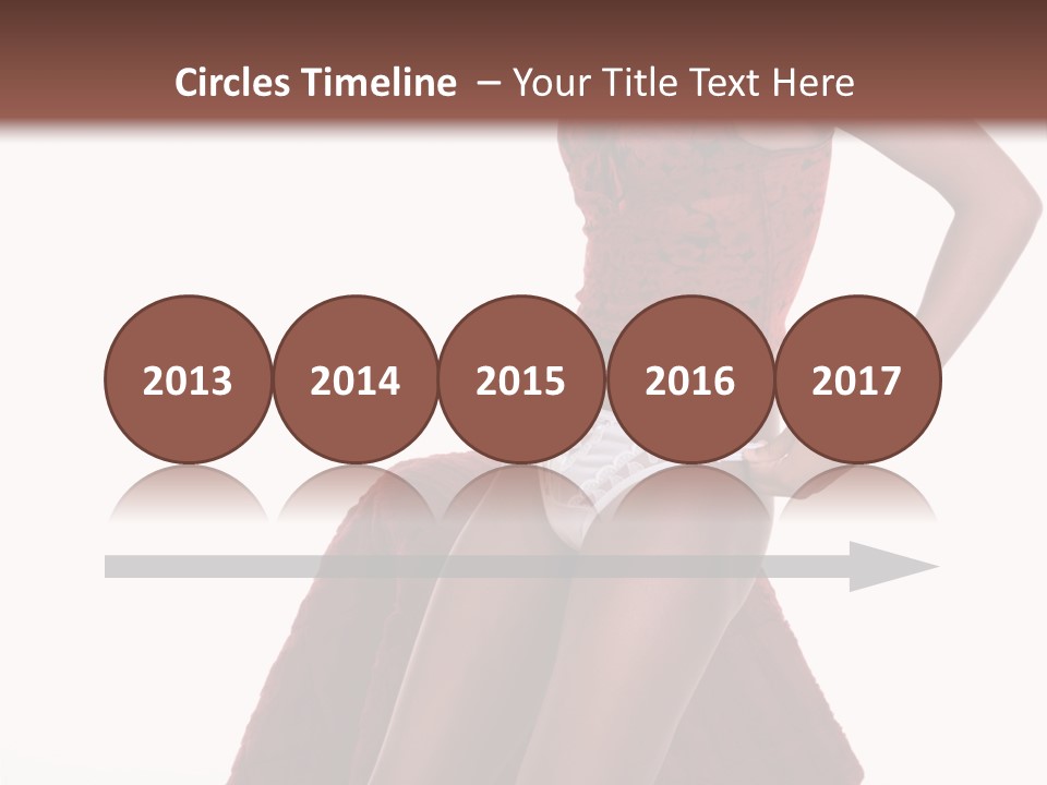 A Woman In A Red Top And White Panties PowerPoint Template