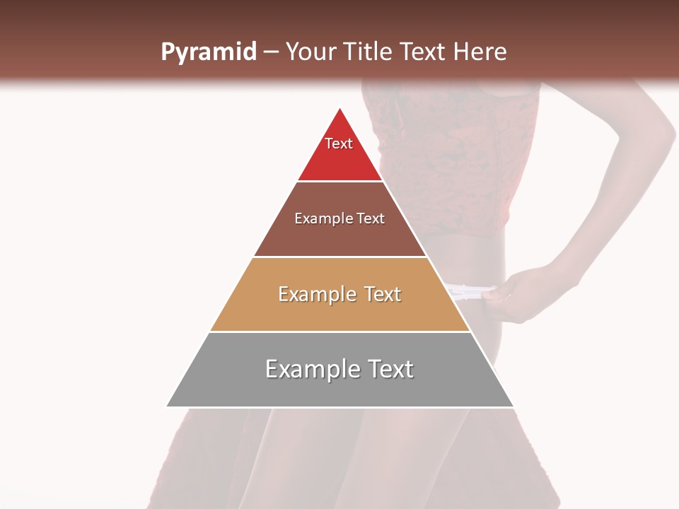 A Woman In A Red Top And White Panties PowerPoint Template