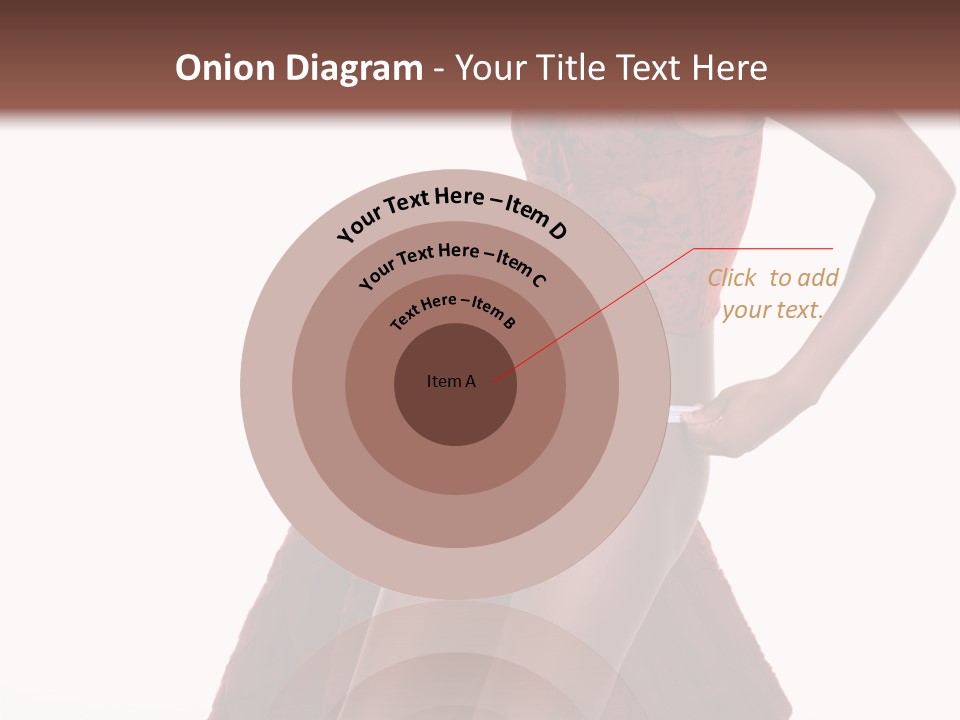 A Woman In A Red Top And White Panties PowerPoint Template