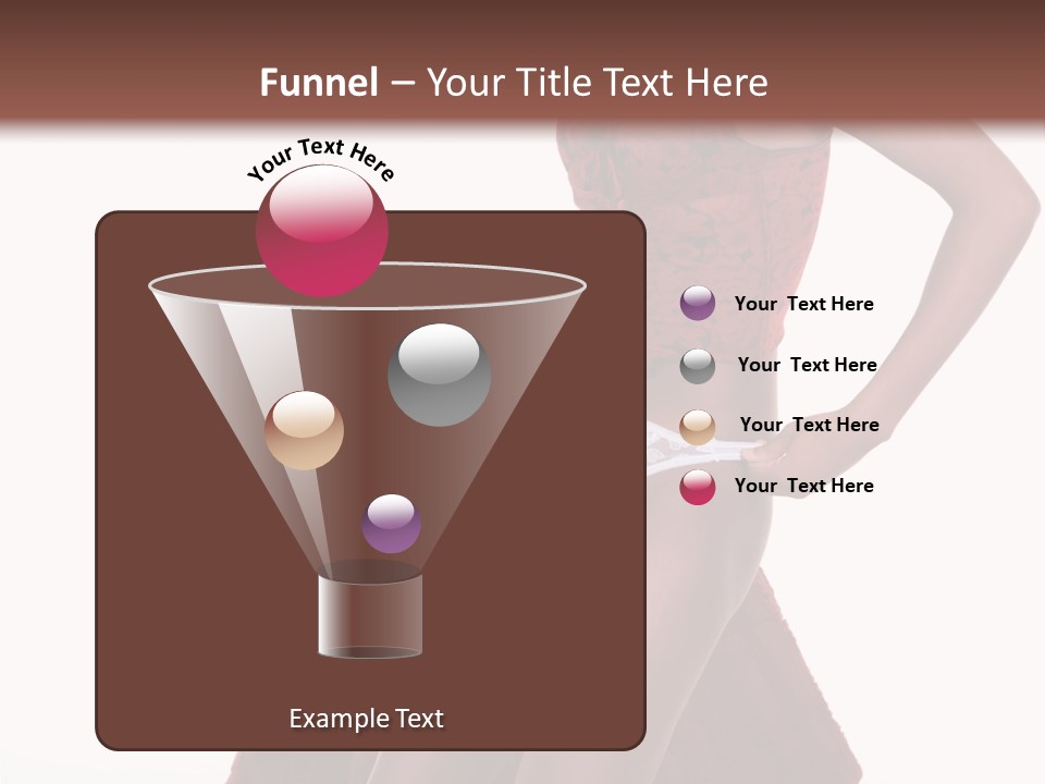 A Woman In A Red Top And White Panties PowerPoint Template