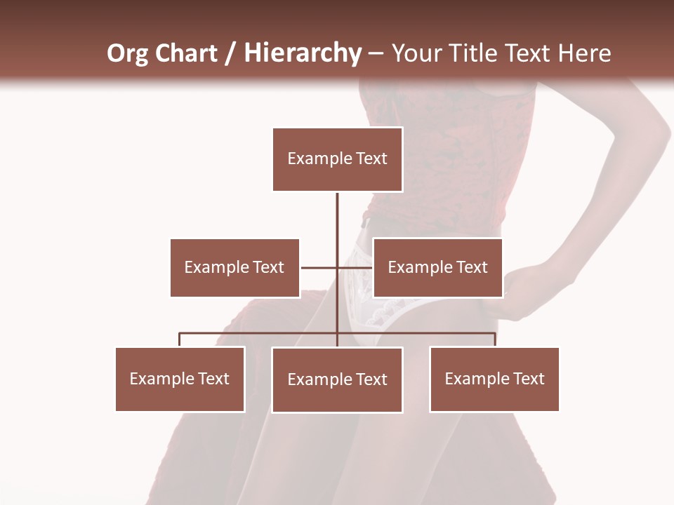 A Woman In A Red Top And White Panties PowerPoint Template