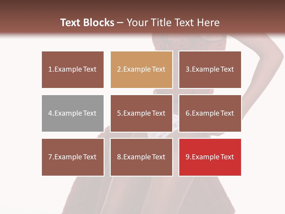 A Woman In A Red Top And White Panties PowerPoint Template