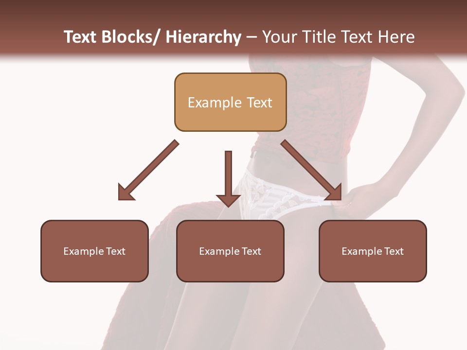 A Woman In A Red Top And White Panties PowerPoint Template