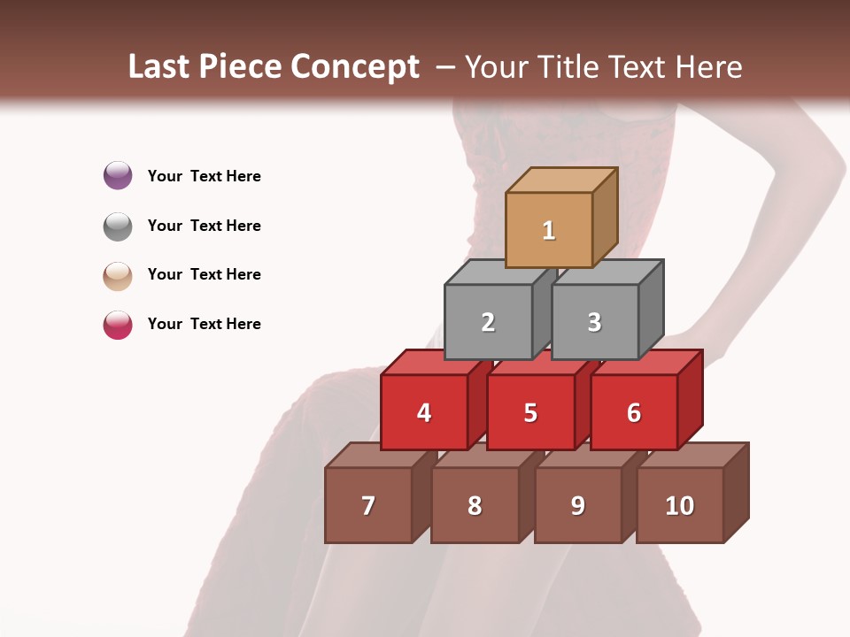 A Woman In A Red Top And White Panties PowerPoint Template