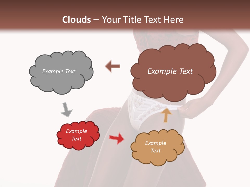 A Woman In A Red Top And White Panties PowerPoint Template