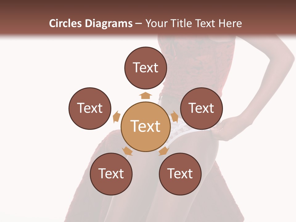 A Woman In A Red Top And White Panties PowerPoint Template