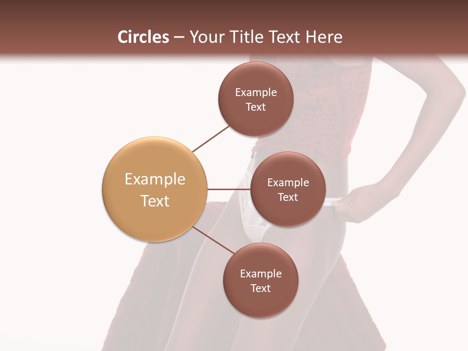 A Woman In A Red Top And White Panties PowerPoint Template