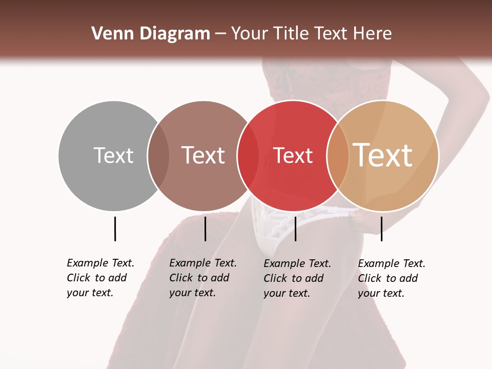 A Woman In A Red Top And White Panties PowerPoint Template