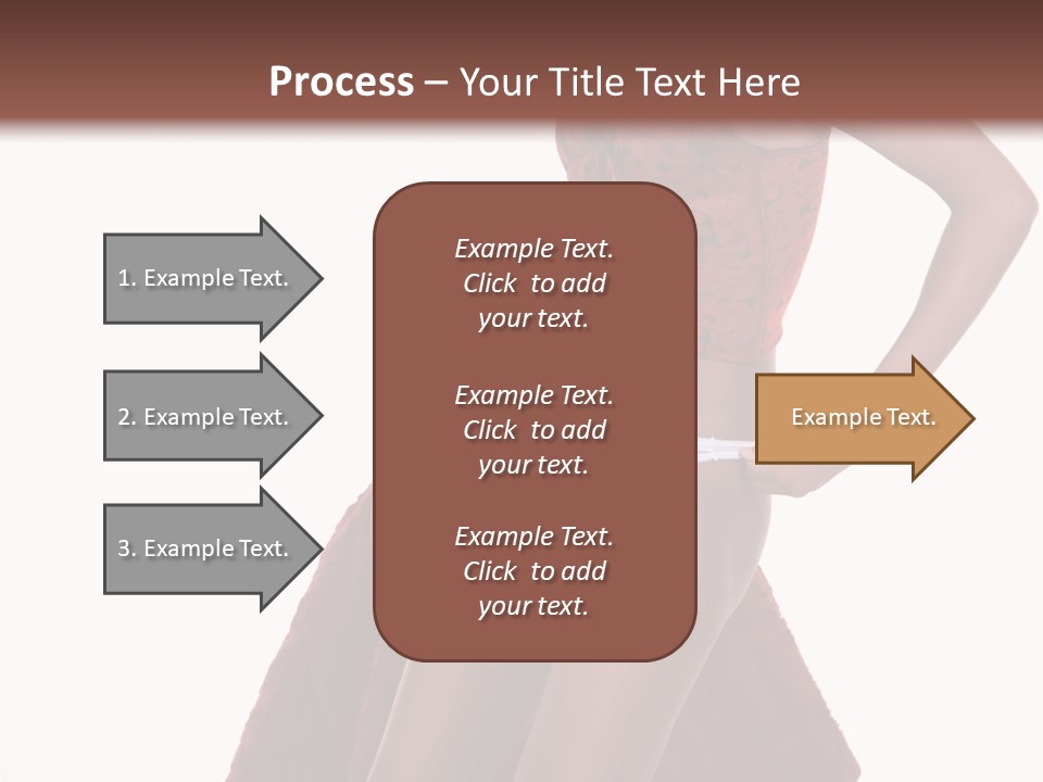 A Woman In A Red Top And White Panties PowerPoint Template