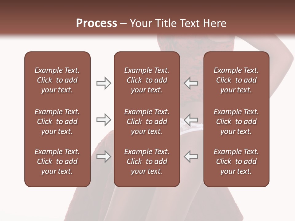 A Woman In A Red Top And White Panties PowerPoint Template