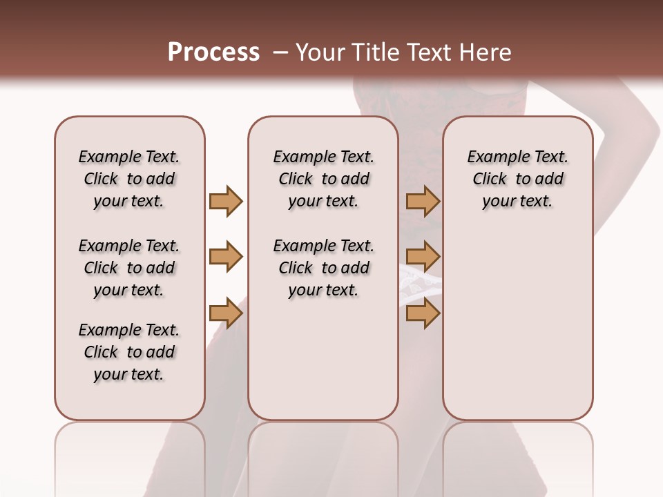 A Woman In A Red Top And White Panties PowerPoint Template